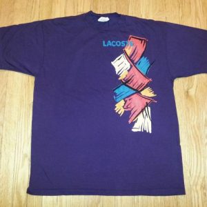 90s Lacoste T-Shirt Paintbrush Design Alligator Sz XL