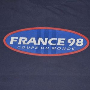 Vintage 90s France 98 Adidas Tee FIFA World Cup Soccer XL