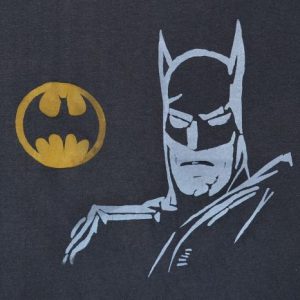 VINTAGE 90S BATMAN BAT SIGNAL T-SHIRT SIZE L