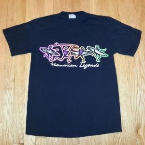 VTG 80s 90s HAWAIIAN LEGENDS T-Shirt Surfing Surfboards Sz L