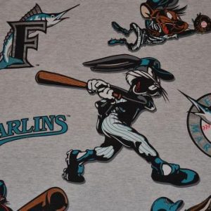 Vintage 90s Florida Marlins Looney Tunes T-Shirt - XL, MLB