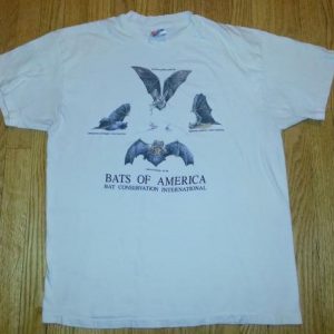 80s 90s Bats of America T-Shirt Conservation International L