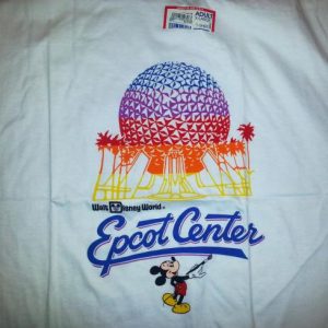 Vintage 80s NWT NDS Disney Epcot Center T-Shirt Sz L