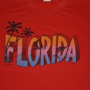 Vintage 80s SOFT 50/50 Florida T-Shirt - S, M