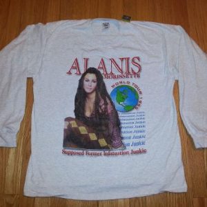 VTG 90s ALANIS MORRISETTE T-Shirt Infatuation Junkie XL, XXL