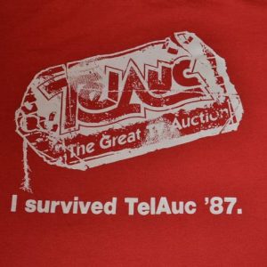 Vintage 80s Tel-Auc TV Auction T-Shirt -M, L