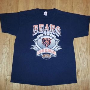 VTG 90s CHICAGO BEARS T-Shirt Logo 7 1992 NFL Football XL