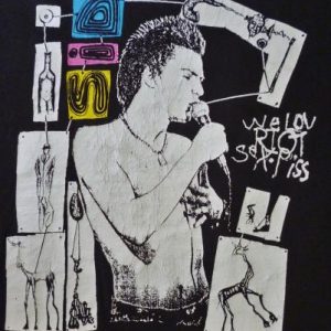 VINTAGE SID VICIOUS WE LOVE RIOT SEX PISS T-SHIRT