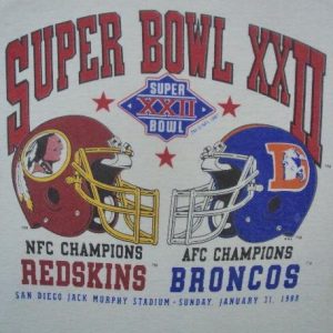 VINTAGE 80'S SUPERBOWL XXII T-SHIRT