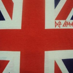 VINTAGE DEF LEPPARD 80'S UNION JACK