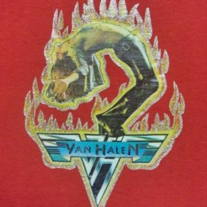 VINTAGE 70'S VAN HALEN GLITTER IRON ON T-SHIRT