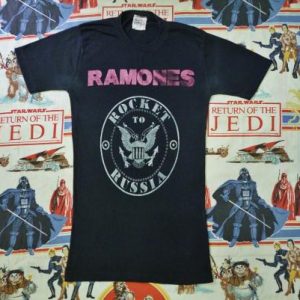 VINTAGE 1977 RAMONES ROCKET TO RUSSIA T-SHIRT