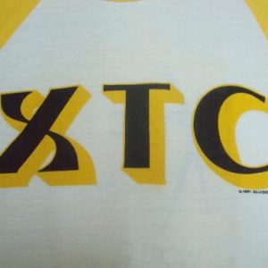 VINTAGE 1981 XTC TOURJERSEY