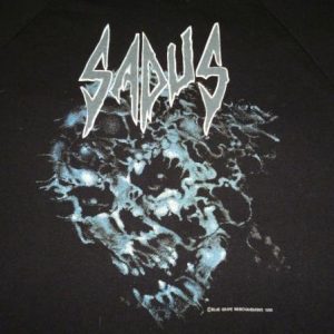 VINTAGE 1990 SADUS SWALLOWED IN BLACK SWEATSHIRT