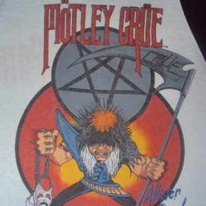 VINTAGE MOTLEY CRUE ALLISTER FIEND 1985 TOUR