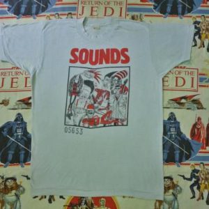 VINTAGE 1983 SOUNDS MAGAZINE/NEWSPAPER T-SHIRT