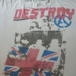 VINTAGE 80S SEX PISTOLS DESTROY T-SHIRT