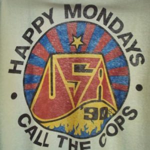 VINTAGE 1990 HAPPY MONDAYS USA TOUR T-SHIRT