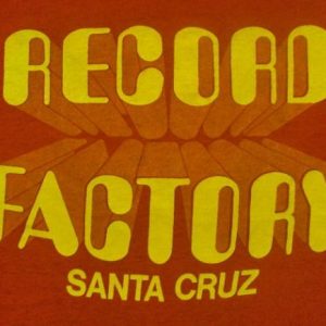 VINTAGE 1970'S RECORD FACTORY SANTA CRUZ