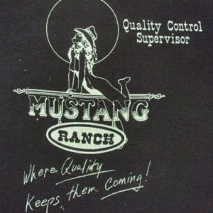 VINTAGE 80'S MUSTANG RANCH T-SHIRT