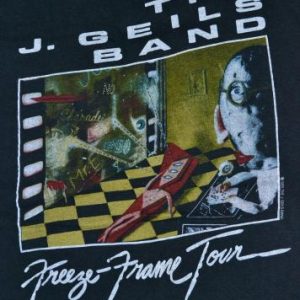 Vintage 1981 THE J. GEILS BAND Freeze Frame Concert T-shirt