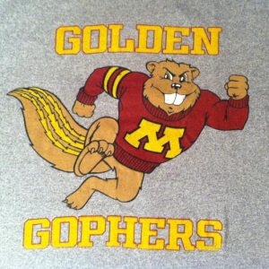 Vintage 1980's U of M Golden Gophers t-shirt