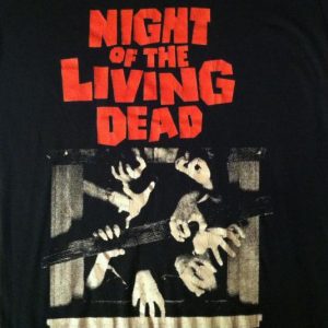 Vintage 1980's Night of the Living Dead horror movie t-shirt