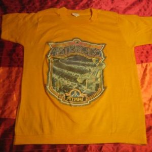 Vintage Asteroids t-shirt, 1980's video game, youth 10-12