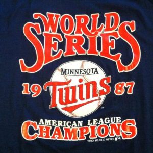 Vintage 1987 Minnesota Twins World Series t-shirt