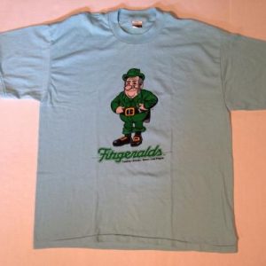 Vintage 1980's Fitzgerald's Casino leprechaun t-shirt