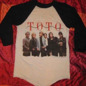 Original rare vintage 1985 TOTO raglan t-shirt