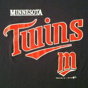 Vintage 1987 Minnesota Twins baseball t-shirt