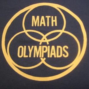 Vintage 1980's Math Olympiads t-shirt, soft and thin, large