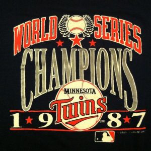 Vintage 1987 Minnesota Twins World Series champs t-shirt