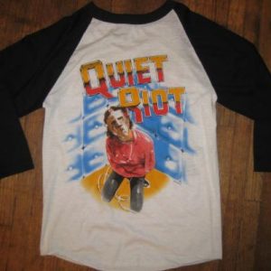 Vintage 1980's deadstock Quiet Riot raglan t-shirt, small