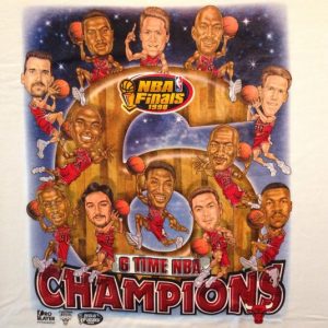 Vintage 1998 Chicago Bulls caricatures t-shirt