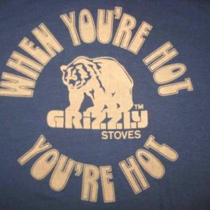 Vintage 1980's hot grizzly bear t-shirt, Screen Stars, M L