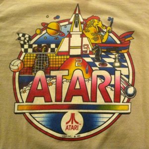 Vintage 1980's Atari classic retro video game t-shirt