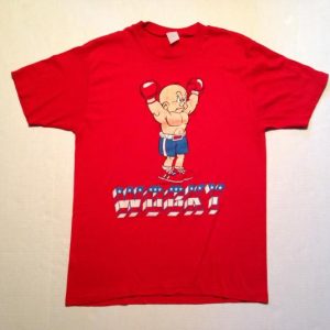 Vintage 1980's "WOCKY" Rocky movie spoof Elmer Fudd t-shirt