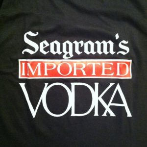 Vintage 1980's Seagram's vodka alcohol booze t-shirt