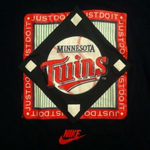 Vintage 1991 Minnesota Twins Nike grey tag t-shirt