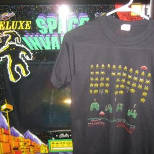 vintage Rare 1980's Space Invaders video game t-shirt