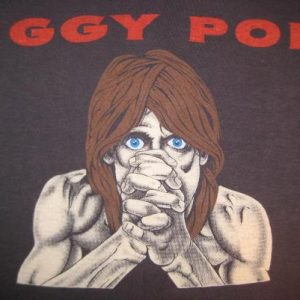 Original vintage deadstock 1982 Iggy Pop t-shirt, L XL