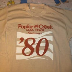 Vintage 1980 Poplar Creek Music Theater t-shirt soft & thin!