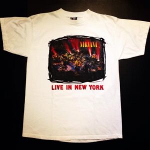 Vintage 1995 Nirvana Unplugged Live in New York t-shirt