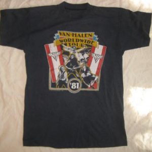 Vintage 1981 Van Halen world tour t-shirt