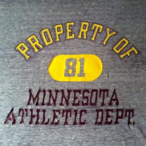 Vintage Paper thin 1980's U of M Champion brand t-shirt