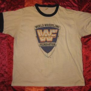 Vintage 1980s WWF Wrestling ringer t-shirt