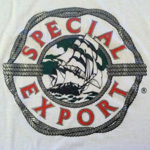 Vintage 1980's Special Export Beer ringer t-shirt