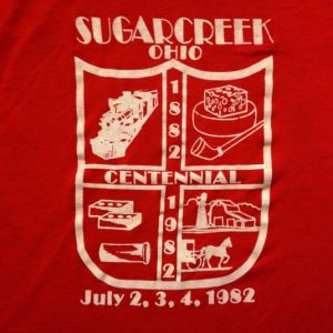 Vintage 1982 Sugarcreek, Ohio centennial t-shirt